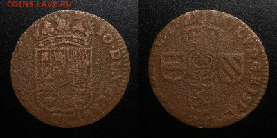 Испанские Нидерланды (Намюр) – лиард (1710) до 19.03 (22.00) - Испанские Нидерланды (Намюр) – лиард (1710) «Филипп V» №1