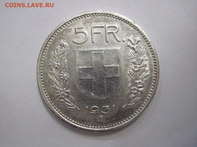 5 франков Швейцария 1931 до 20.03.20 - IMG_8204.JPG