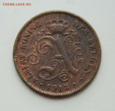 Бельгия 2 сантима 1912 г. до 23.03.20 - DSCN9925.JPG
