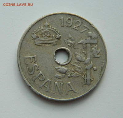Испания 25 сентимо 1927 г. до 23.03.20 - DSCN9937.JPG