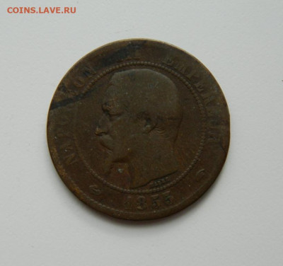 Франция 10 сантимов 1855 г. до 23.03.20 - DSCN9920.JPG