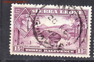 Колонии Сьерра Леоне 1938 1м 1д до 23 03 - 68