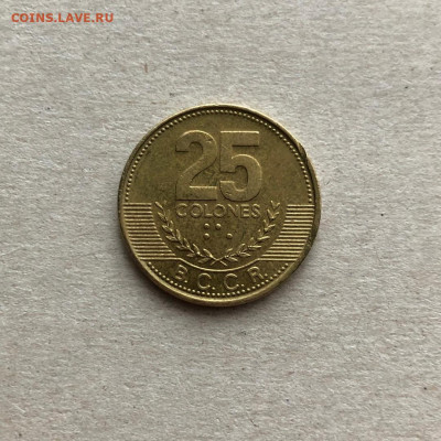 Коста-Рика 25 колонов,до 22.03. - gAcd9RwsBfA