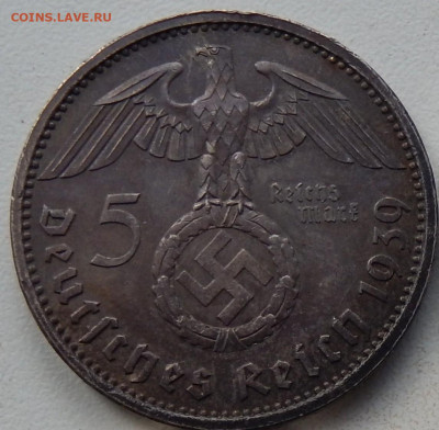 Германия 5 марок 1939 до 24.03.20 в 22.33 - DSCN5410~03