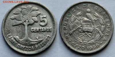 5 сентаво 1956 Гватемала Республика до 22:00 25.03 - IMG_7784.JPG