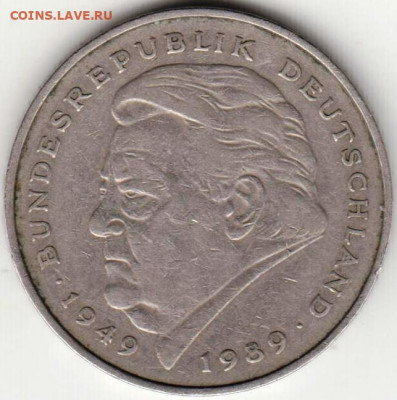 ФРГ 2 марки 1990 г. J до 24.00 27.03.20 г. - 005