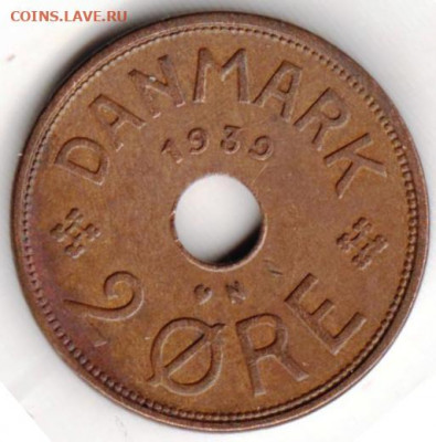 Дания 2 эре 1939 г. до 24.00 27.03.20 г. - 044
