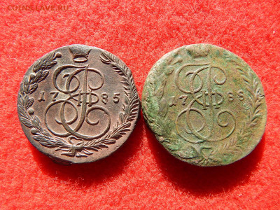 2 штуки 5 копеек Е-2 ем 1785,1788 год. - ляляляляля 009.JPG