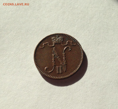 1 пенни Русская Финляндия 1895г.,  до 28.03.20г. - 1p95-3