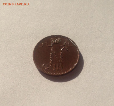 1 пенни Русская Финляндия 1903г.,  до 28.03.20г. - 1p3м-1