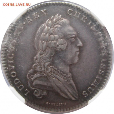 Французский жетон в слабе ngc прошу оценить - lot-243862-1