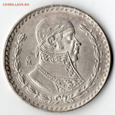 Мексика 1 песо 1962г Серебро - монеты (17)