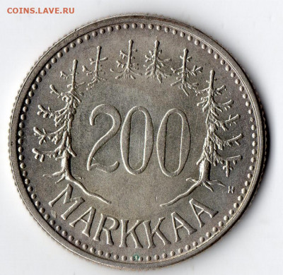 Финляндия 200 марок 1957г  Серебро - монеты (29)