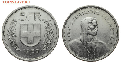 Швейцария. 5 франков 1969 г. До 28.03.20. - DSH_7814.JPG