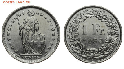 Швейцария. 1 франк 1964 г. До 28.03.20. - DSH_7818.JPG