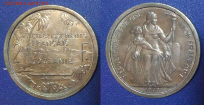 Французская Океания 2 франка, 1949 (390) - ко1 (2)