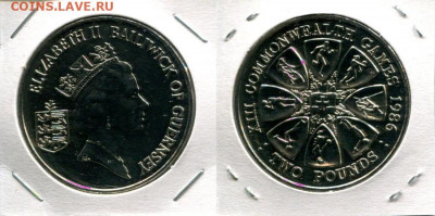 Гернси 2фунта 1986 Спорт до 27.03.20 22-00 мск - Guernsey 2P 1986 XIII games