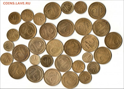 33 ранних советских монет. Красивые. До 29.03.20 в 22.00 - 1