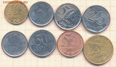 Бразилия 8 монет , до 31.03.2020 г. 22.00 по Москве - Бразилия 8 монет 410
