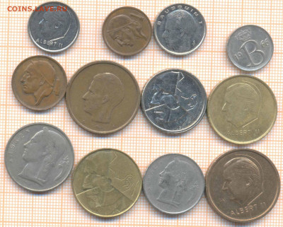 Бельгия 12 монет, до 31.03.2020 г. 22.00 по Москве - Бельгия 12 монет1 411