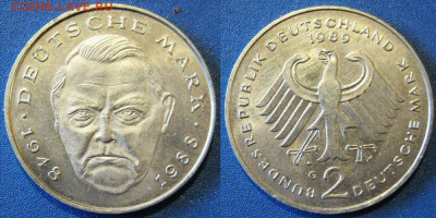 Германия 2 марки 1989 год 27-03 в 22-00 мск - герм 2 марки