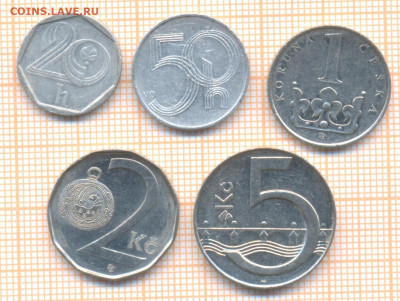 Чехия 5 монет , до 01.04.2020 г. 22.00 по Москве - Чехия 5 монет 412