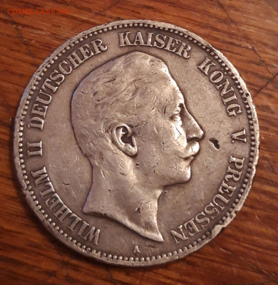Германия 5 марок 1908 Ag  27.03.2020  22:00 - 20200325_190258