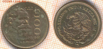 Мексика 100 песо 1987 г., до  01.04.2020 г. 22.00 по Москве - Мексика 100 песо 1987 420