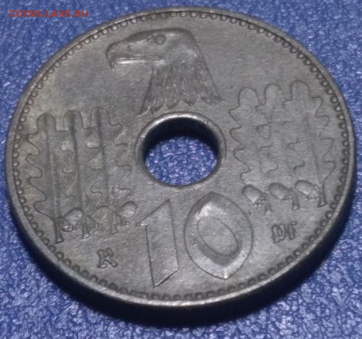 Германия оккупация 10 рейхспфеннигов 1940 А - 170894434 (2)