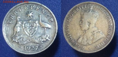 Австралия 3 пенса, 1927 до 27.03.2020 г. 22-00 по Москв - 4