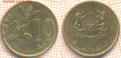 Марокко 10 сантимов 2011 г., до 02.04.2020 г. 22.00 по Москв - Марокко 10 сантимов 2011 429