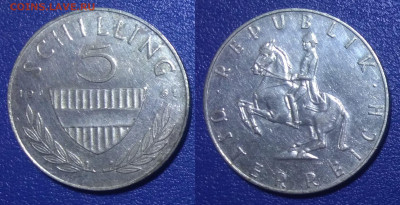 Австрия 5 шиллингов, 1961 до 27.03.2020 г. 22-00 по Москв - 6