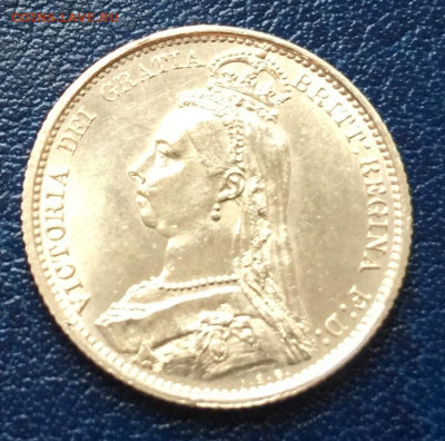 Италия Ватикан 1 лира 1866г, Великобритания 6 пенсов 1887г - IMG_8731