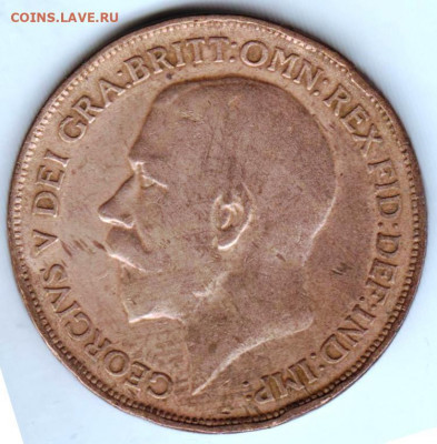Великобритания 1 пенни 1915 г. до 24.00 03.04. 20 г. - 006