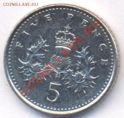 Великобритания 5 пенсов 2005 г.До 28.08.11 г. 21-00 МСК. - Британия.1
