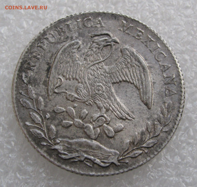 Республика Мексика. 8 РЕАЛОВ 1875 года. UNC. До 30.03.2020 - 8реалов (3).JPG