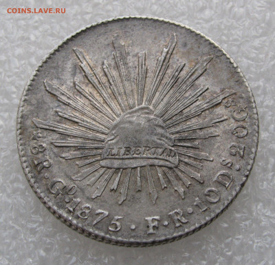 Республика Мексика. 8 РЕАЛОВ 1875 года. UNC. До 30.03.2020 - 8реалов.JPG