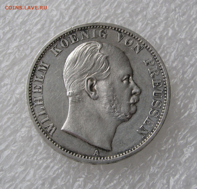 Пруссия. Вильгельм I. 1 ТАЛЕР 1870 года. До 30.03.2020 - 1ТЛ1870.JPG