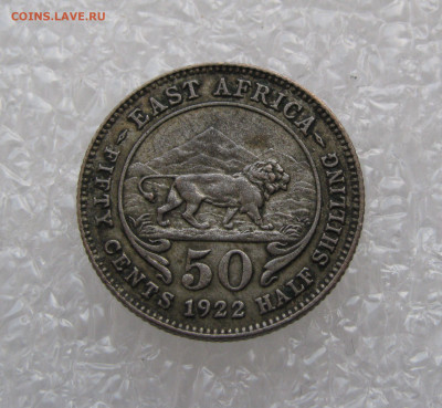 Британская Восточная Африка. Георг V. 50 ЦЕНТОВ 1922 года. - 50цент (3).JPG