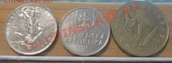 22 иностранные монеты - ФРАНЦИЯ,СЛОВЕНИЯ,ВЕНГРИЯ 2