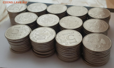 5 рублей 2015 м 130 штук с оборота До 3.04 22:00 мск - 2