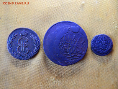 полушка 1786г., 1 коп. сибирь 1776г., 2 коп.1758( Перечекан) - DSCN2807.JPG