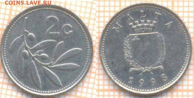 Мальта 2 цента 1998 г., до 07.04.2020 г. 22.00 по Москве - Мальта 2 цента 1998 470