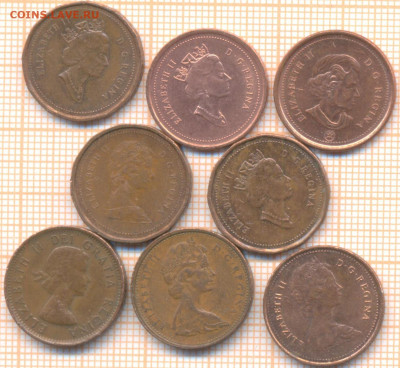 Канада 8 монет по 1 центу, до 07.04.2020 г. 22.00 по Москве - Канада 8 центов1 478