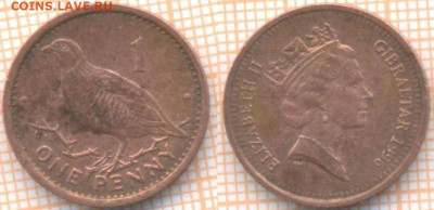 Гибралтар 1 пенни 1996 г., до 07.04.2020 г. 22.00 по Москве - Гибралтар 1 пенни 1996 489