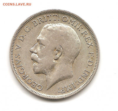 Англия.1 флорин 1920     05.04 - 111 014