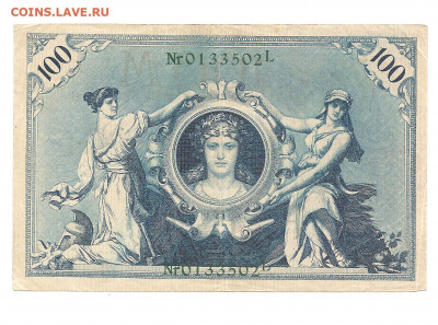Германия 100 марок.1908      05.04 - 222 022