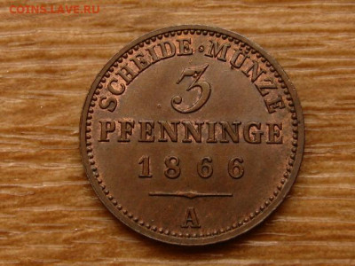 Пруссия 3 пфеннига 1866 UNC до 05.04.20 в 22.00 М - IMG_4602.JPG