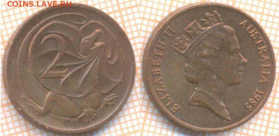 Австралия 2 пенса 1985 г., до 08.04.2020 г. 22.00 по Москве - Австралия 2 пенса 1985 491
