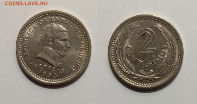 Уругвай 2 сентесимос  1953 г Хосе Артигас - 7.04 22:00мск - IMG_20200329_101835